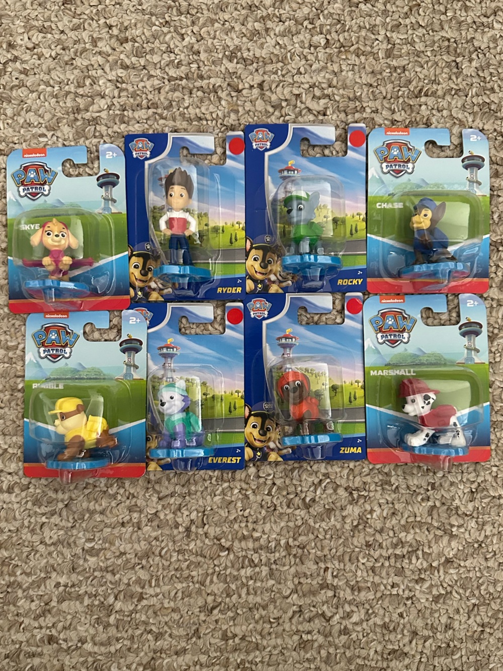 Set of 8 Paw Patrol Character Figures